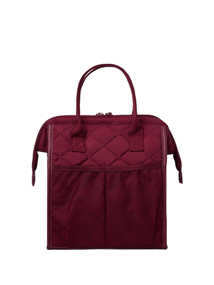 the LUNCH BAG quilted berry