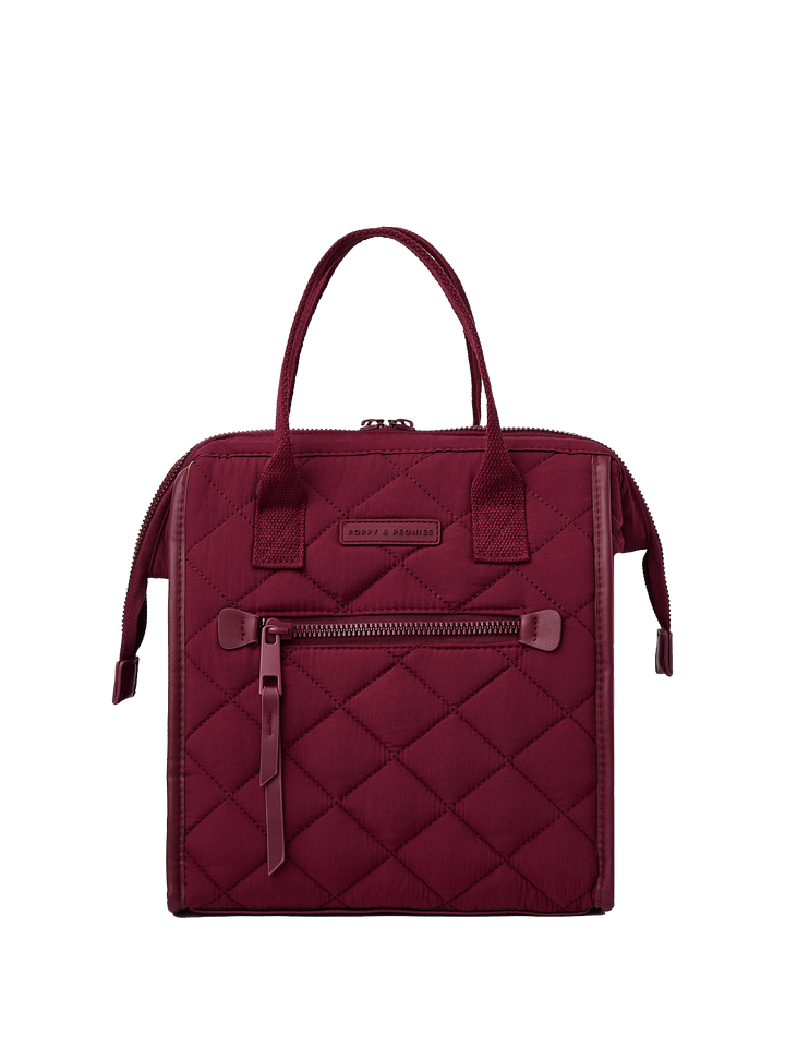 the LUNCH BAG quilted berry