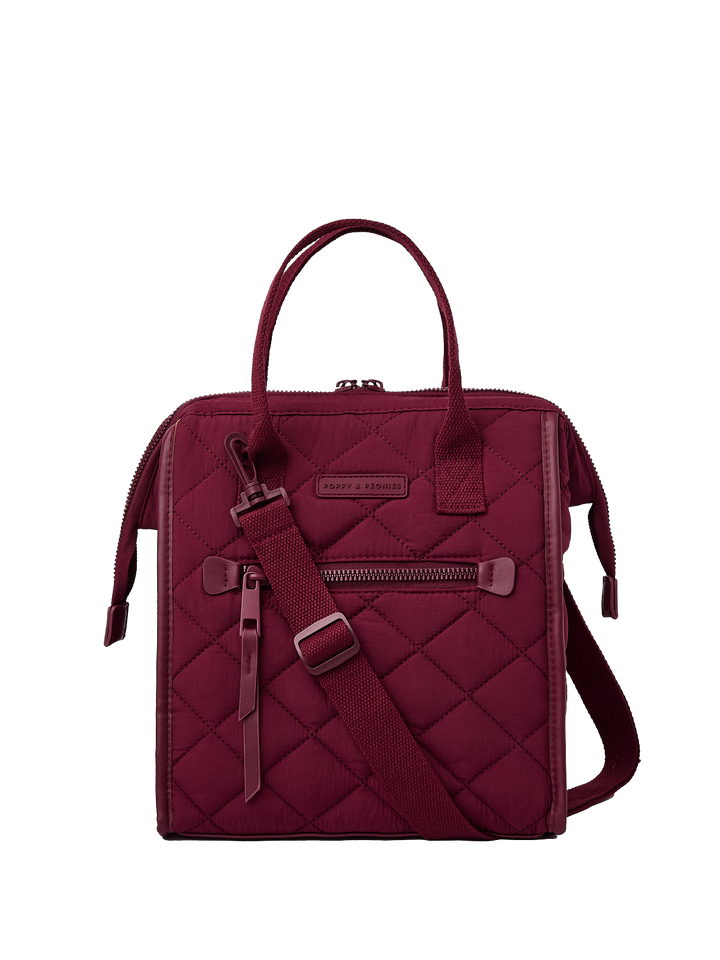the LUNCH BAG quilted berry