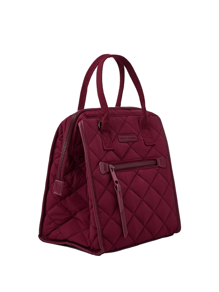 the LUNCH BAG quilted berry