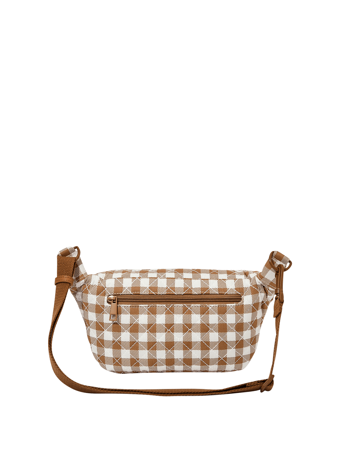Sidekick Quilted Brown Gingham