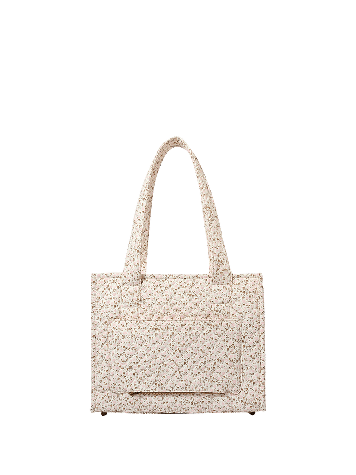 On The Go Tote Brown Floral