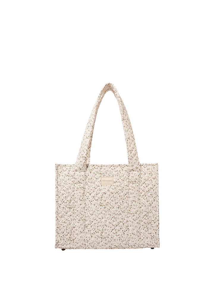 On The Go Tote Brown Floral