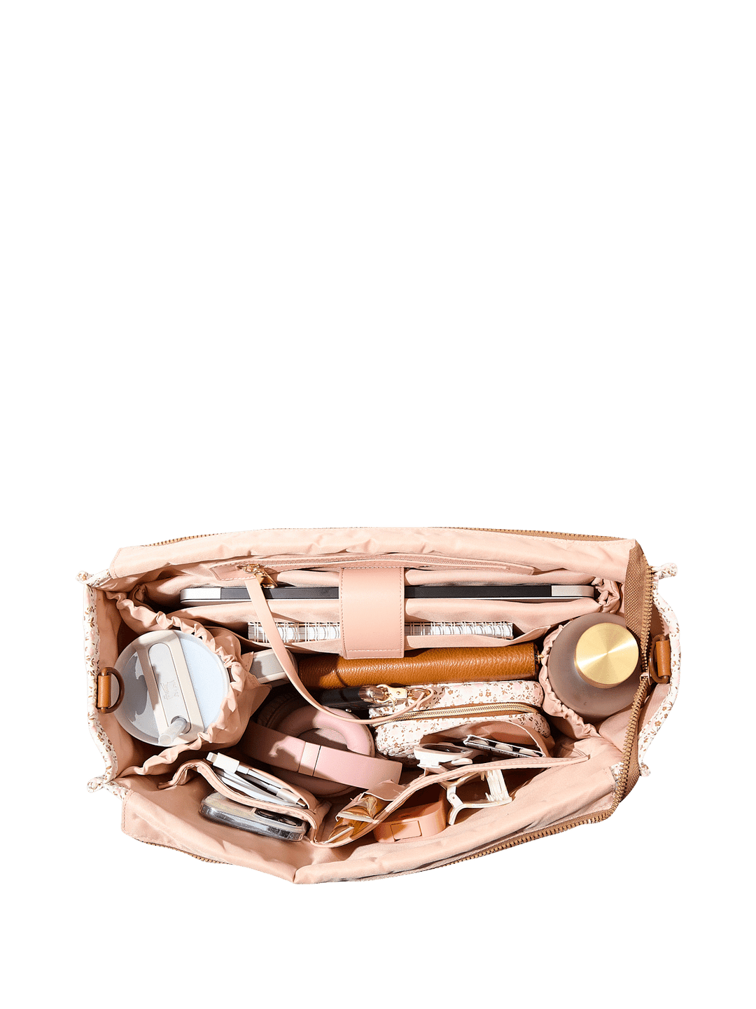 On The Go Tote Brown Floral