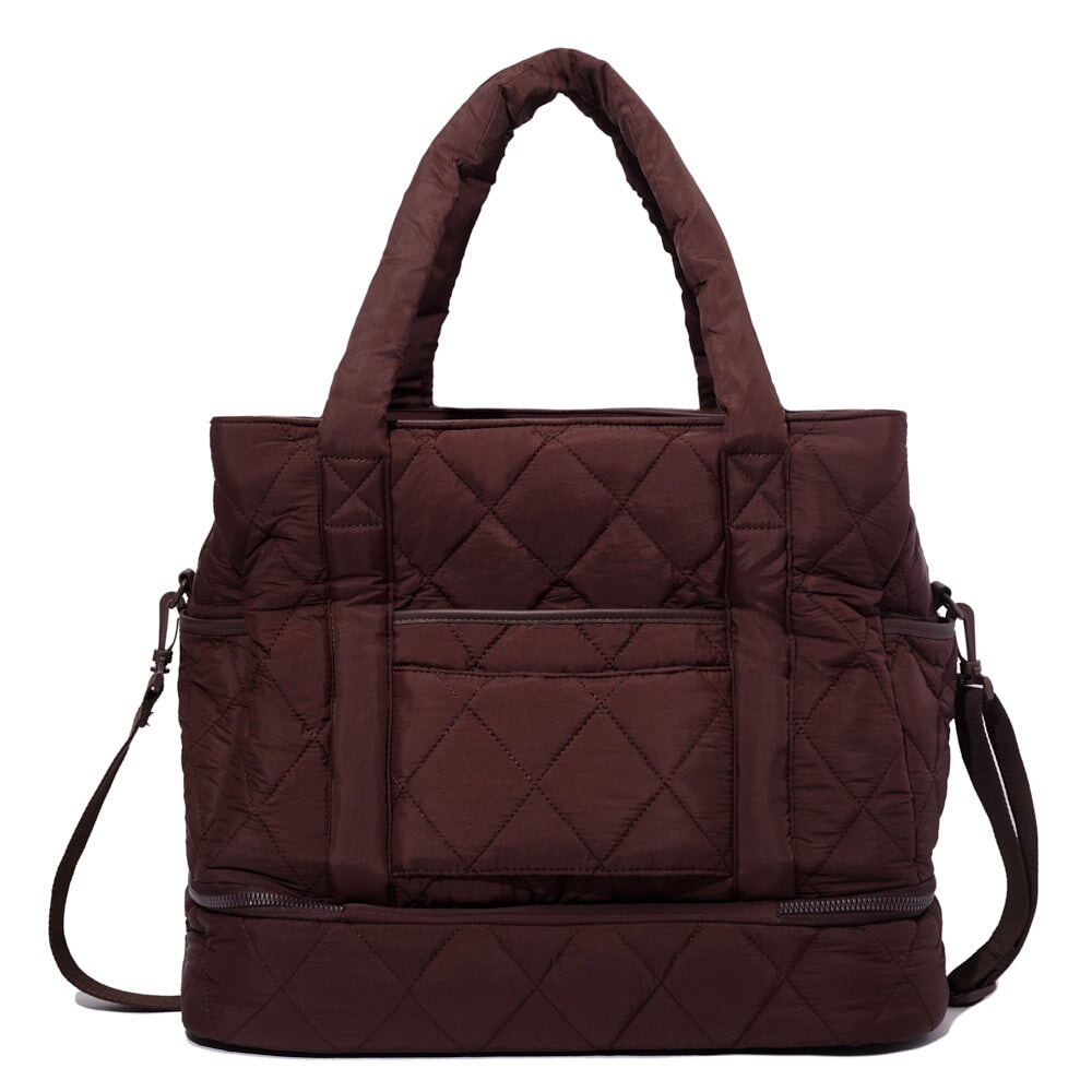 VOYAGER quilted espresso