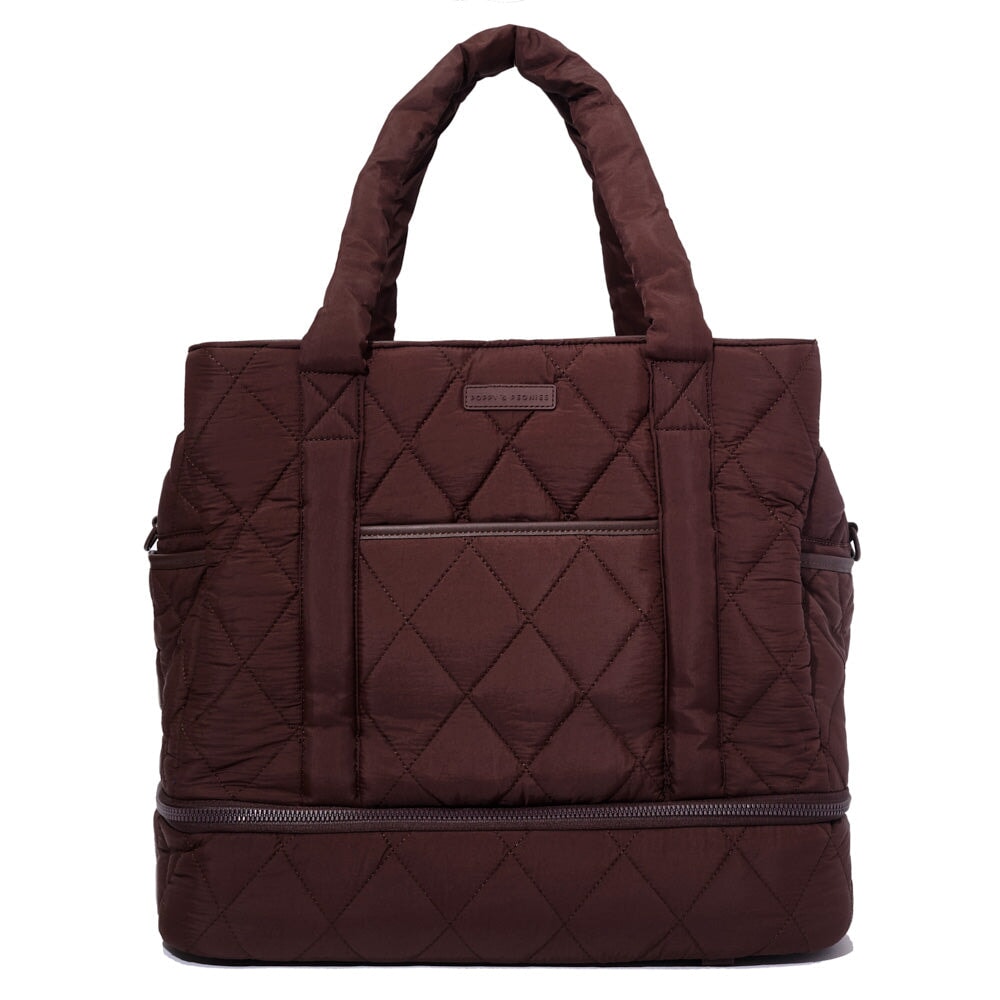 VOYAGER quilted espresso