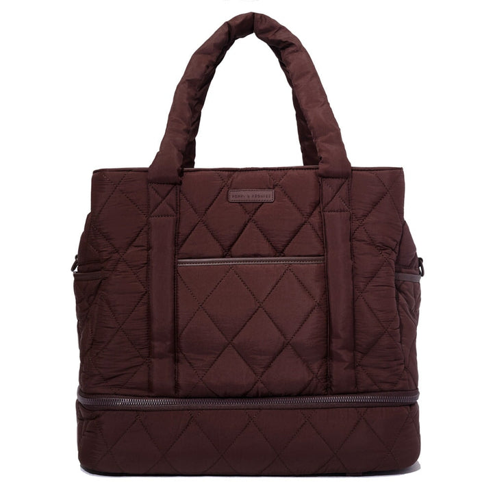 VOYAGER quilted espresso