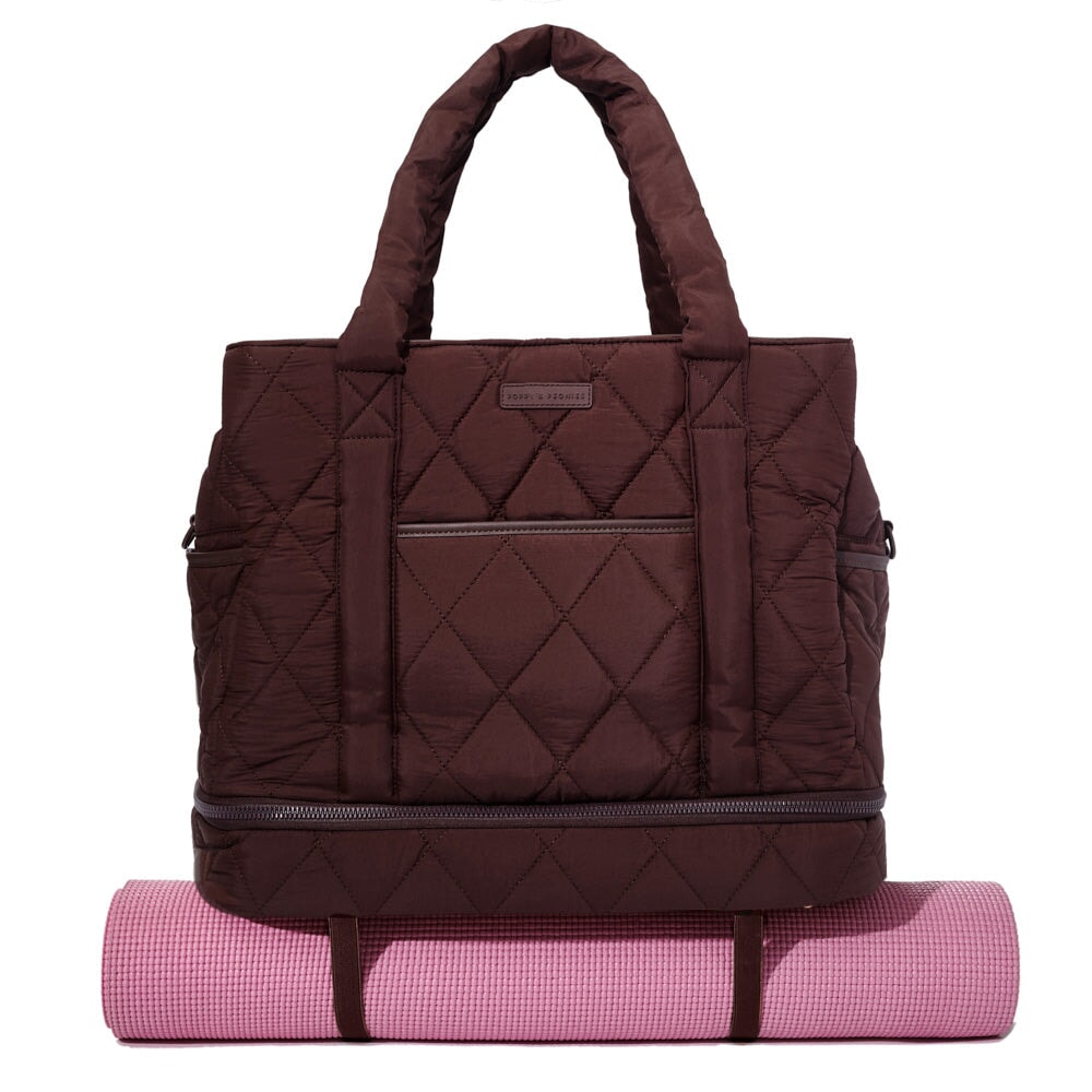 VOYAGER quilted espresso