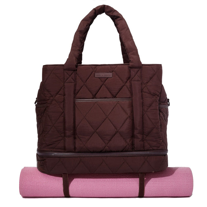 VOYAGER quilted espresso