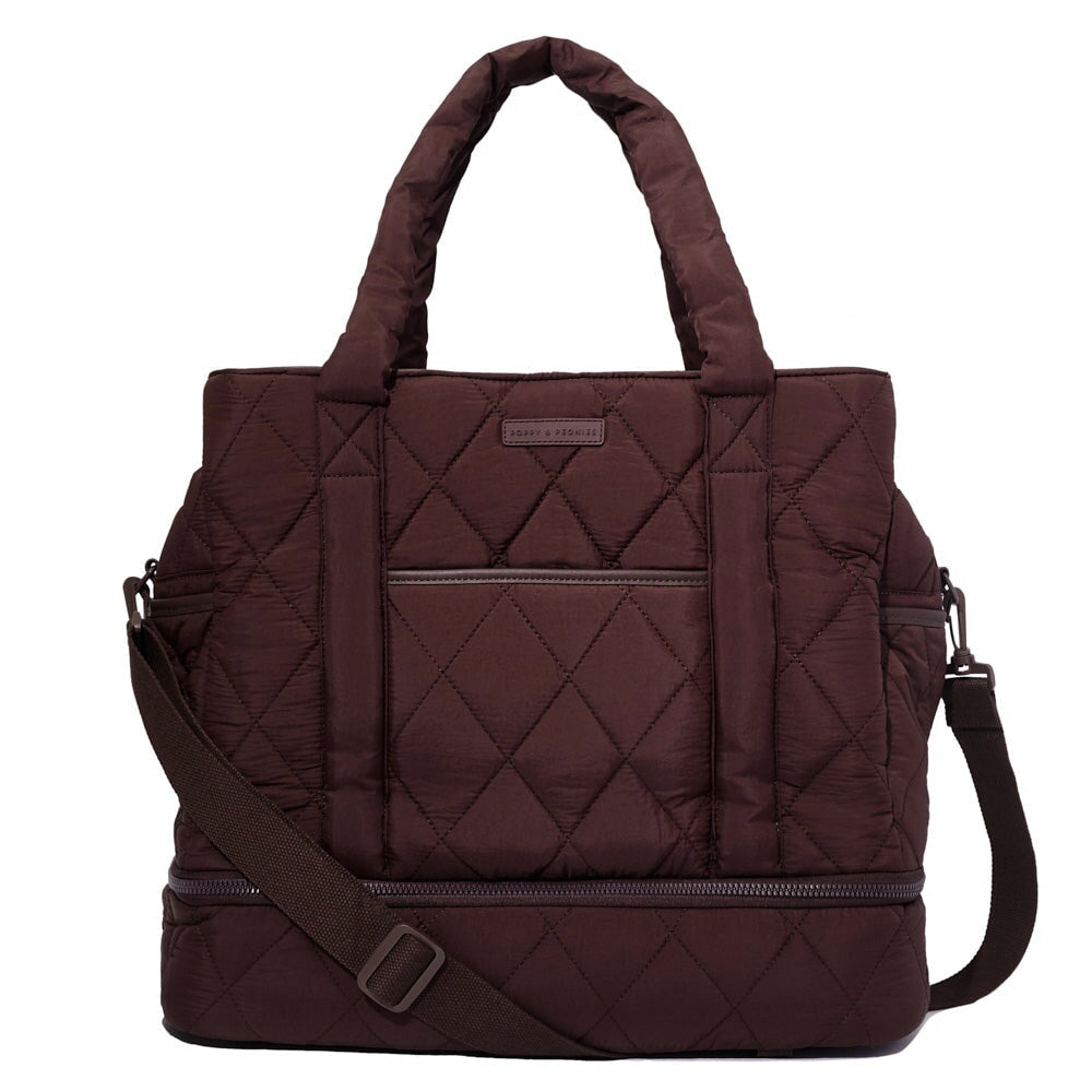 VOYAGER quilted espresso