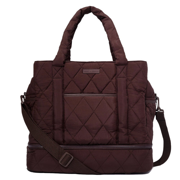VOYAGER quilted espresso