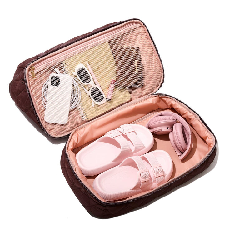 VOYAGER quilted espresso