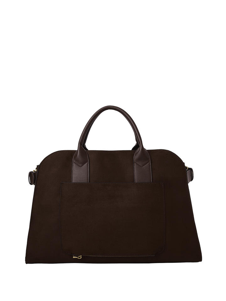 Uptown Tote Suede Espresso