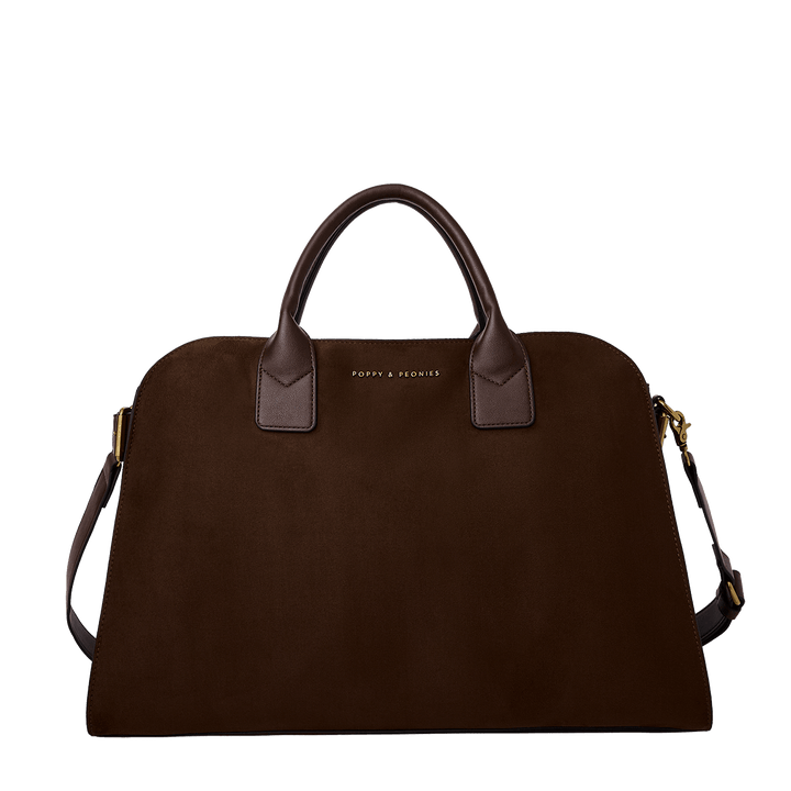 Uptown Tote Suede Espresso