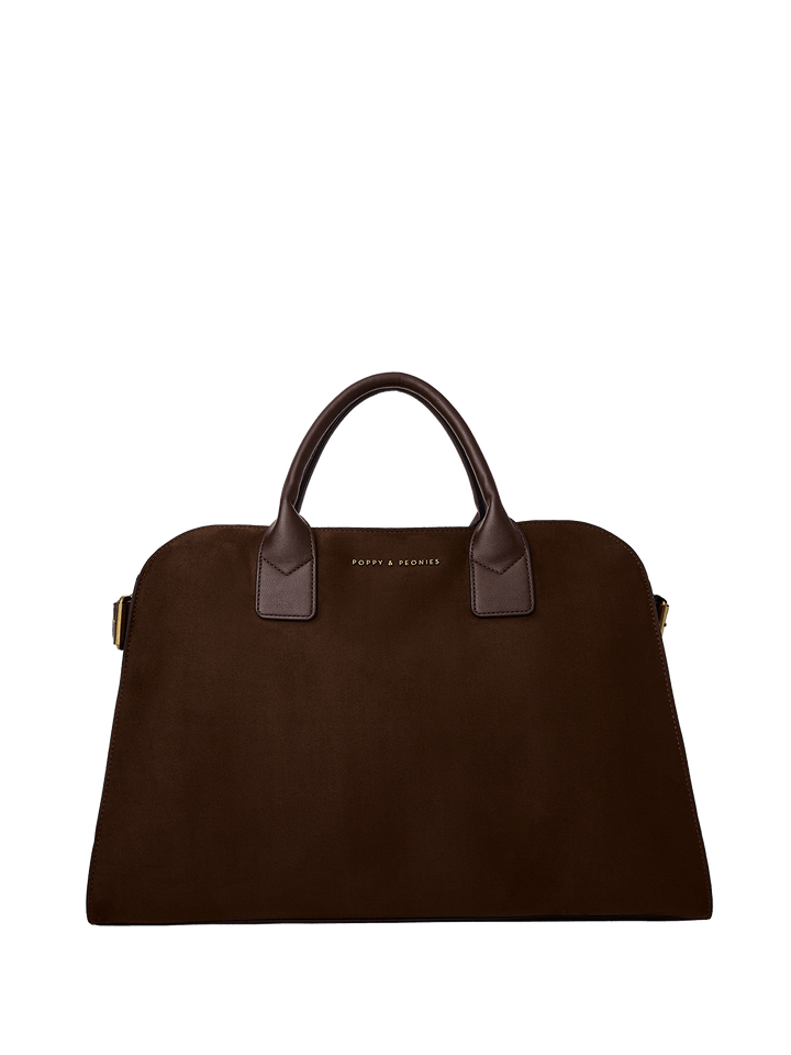 Uptown Tote Suede Espresso