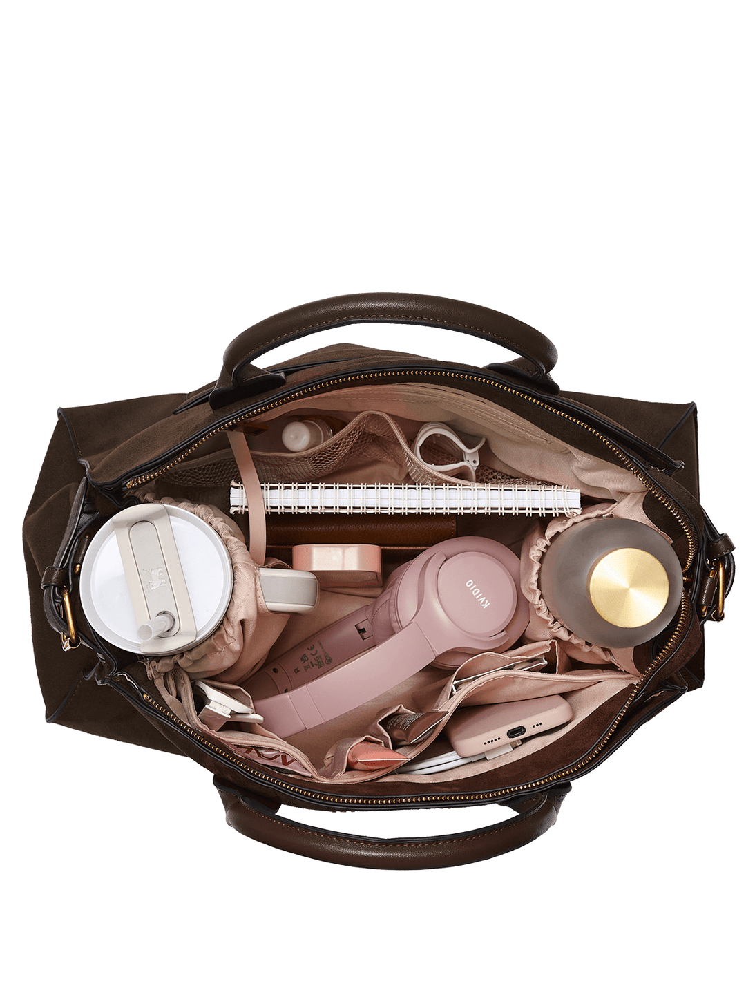 Uptown Tote Suede Espresso