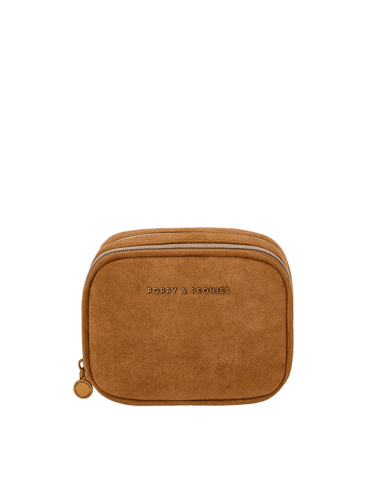 Pretty Connected Case Cognac Suede