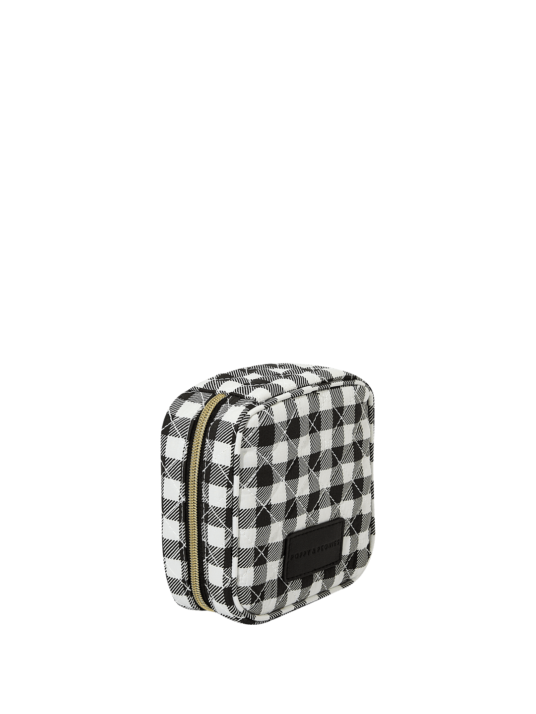 The Quilted Teched Out Case Black Gingham