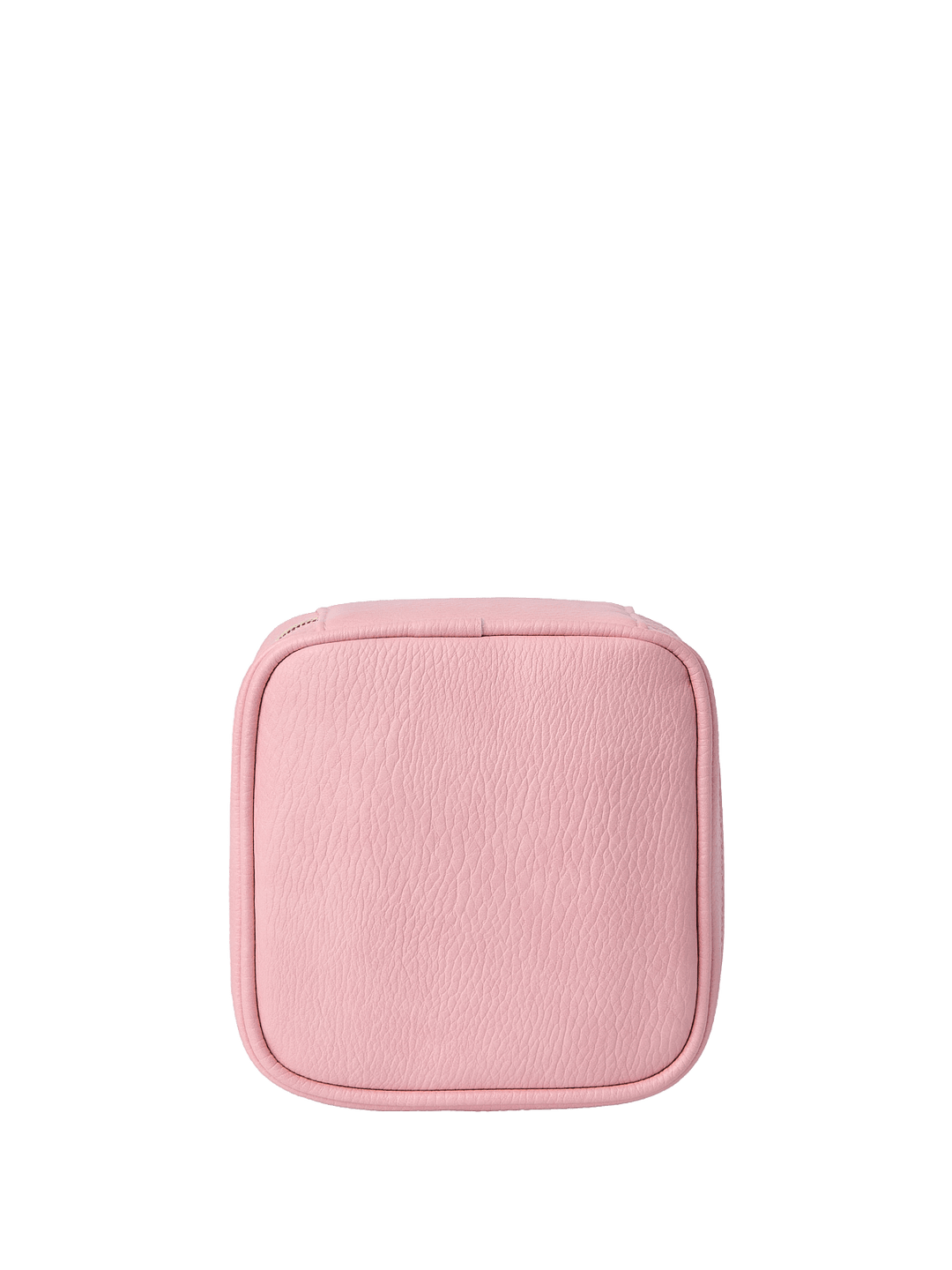 Pink square vegan leather tech organizer