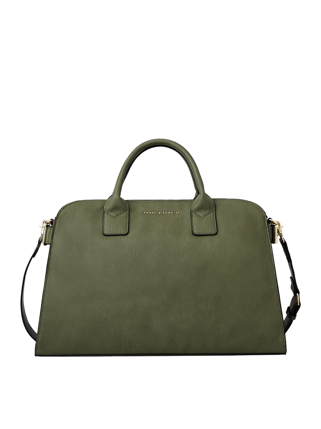 Uptown Tote in Olive with removable crossbody strap