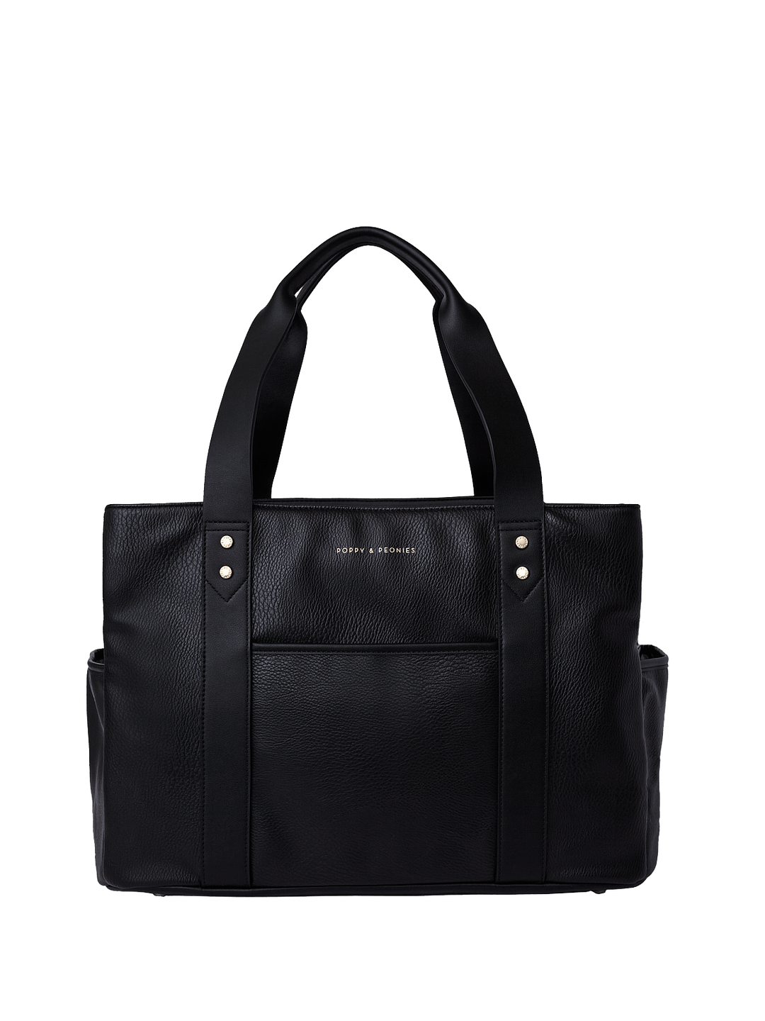 Mini Voyager tote in Black with removable crossbody strap