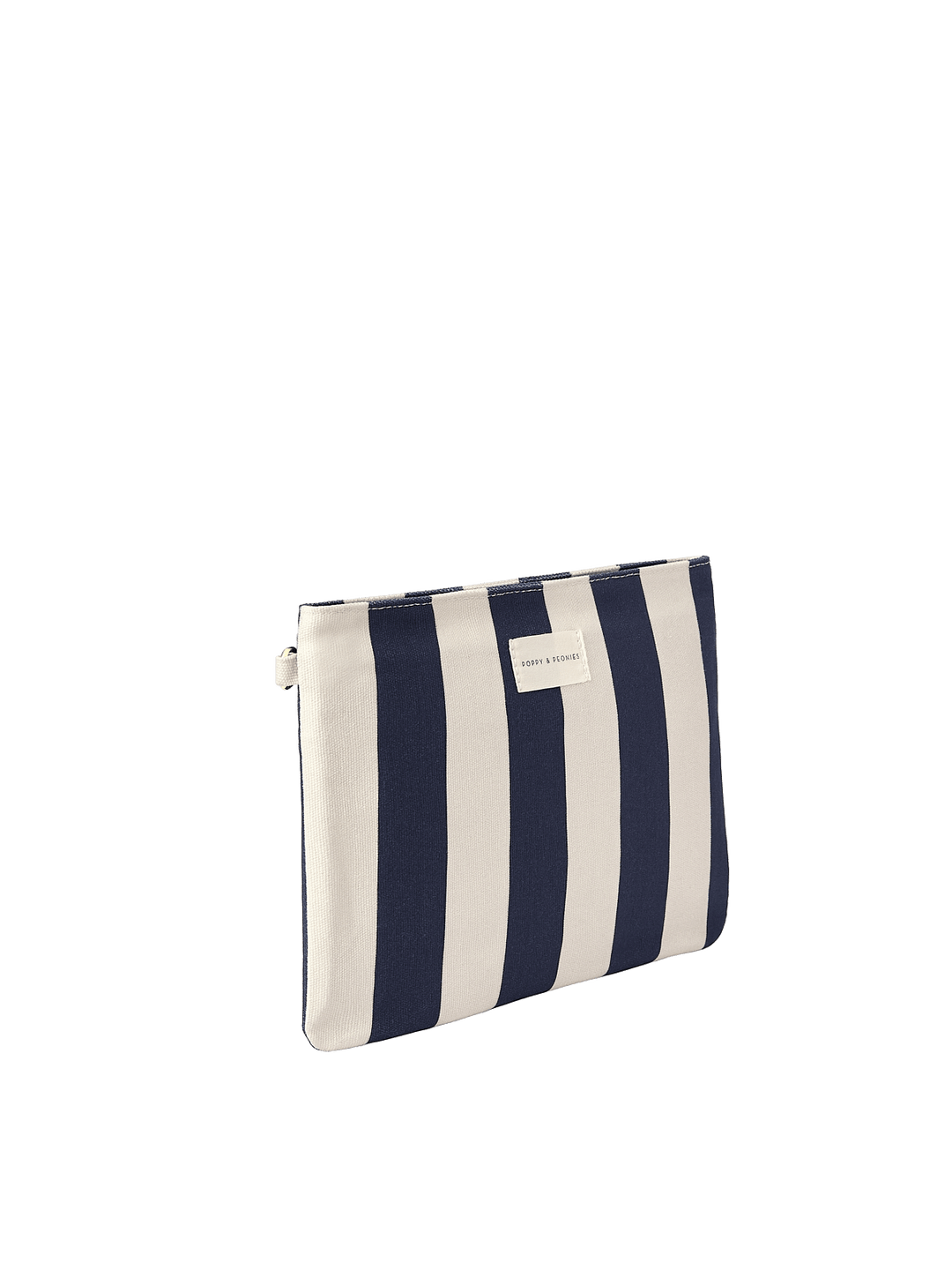 Navy and white striped wet bag