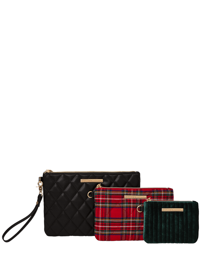 The Clutch Trio Red Plaid