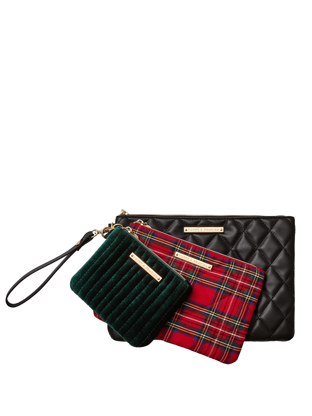 The Clutch Trio Red Plaid