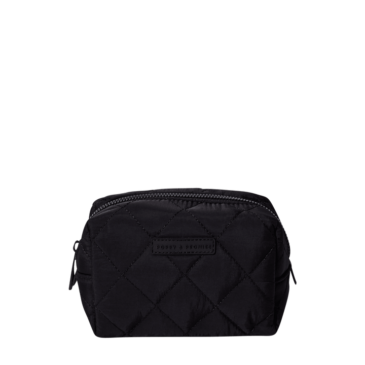 Quilted Black cosmetic case