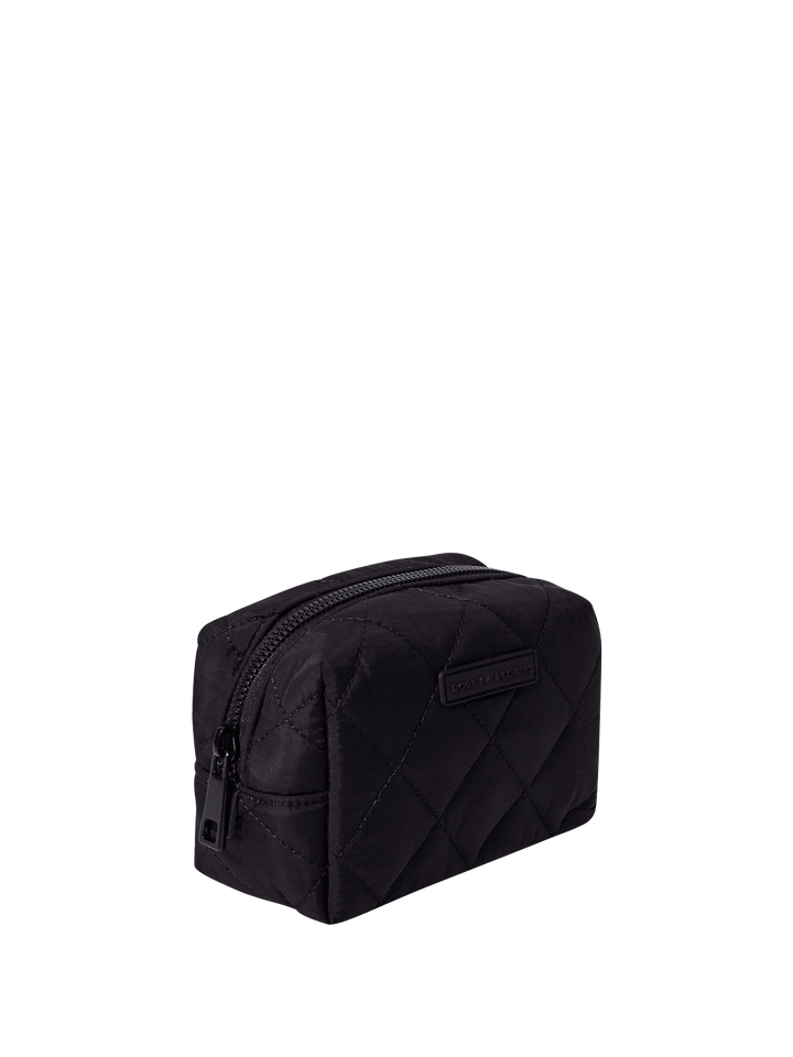 Quilted Black cosmetic case