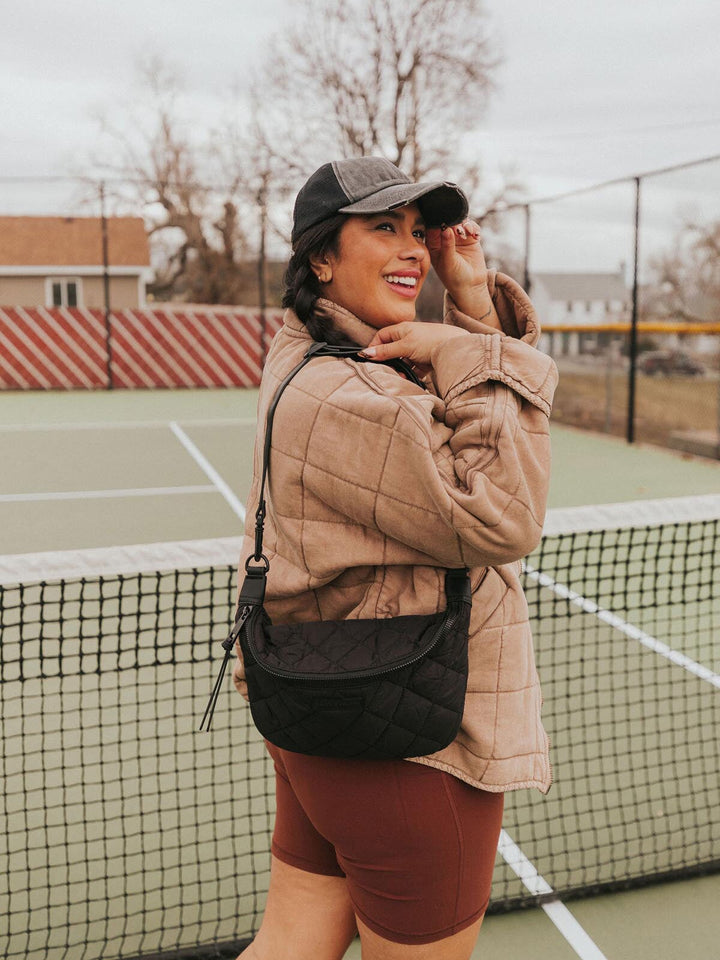 Quilted Large Sidekick Black