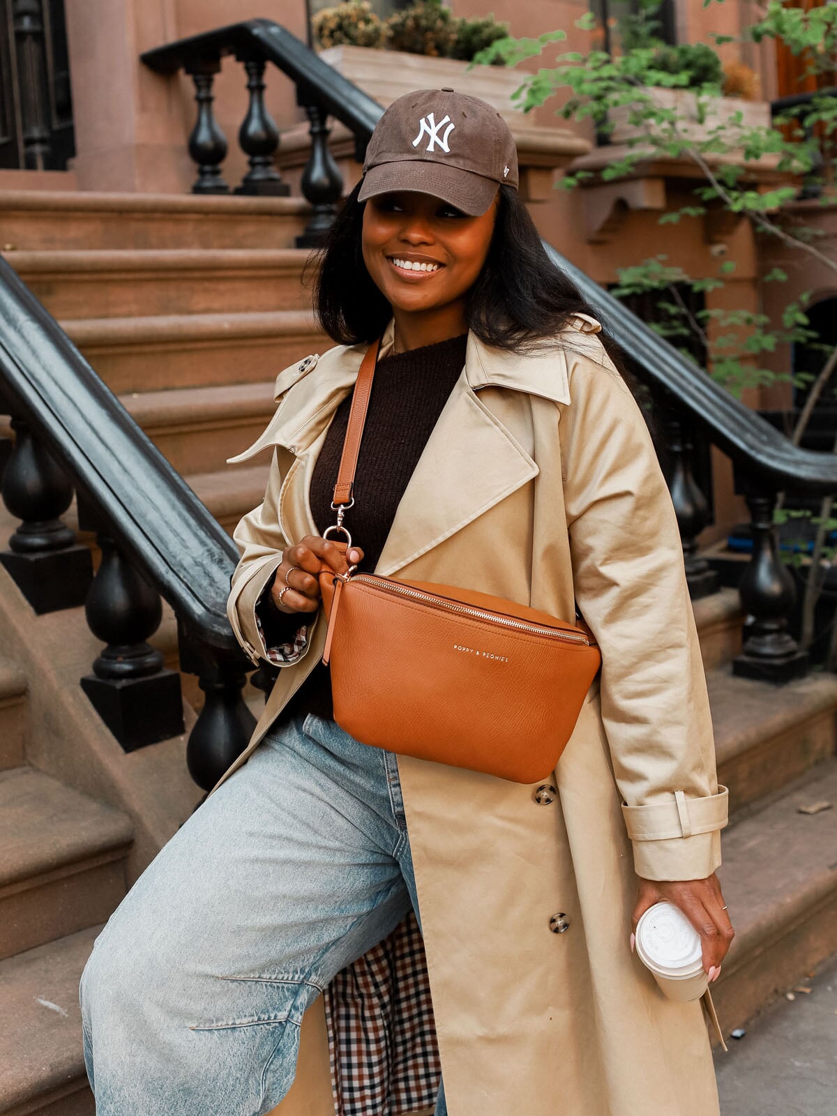 Large Sidekick Cognac – www.poppyandpeonies-us.com
