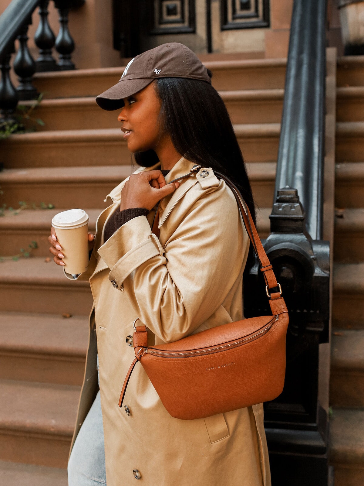 Large Sidekick Cognac – www.poppyandpeonies-us.com