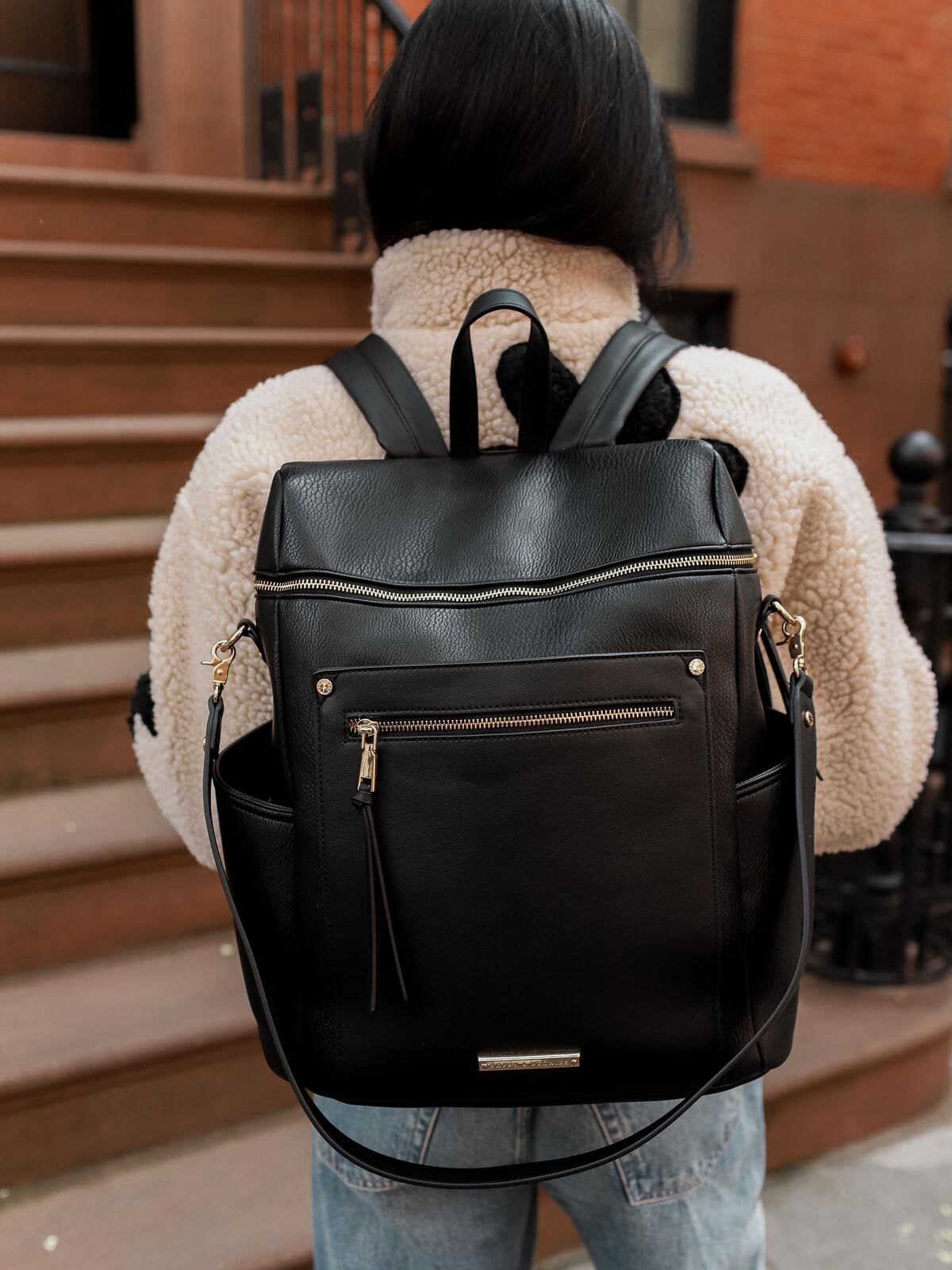 Commuter Backpack Black | Poppy and Peonies – www.poppyandpeonies