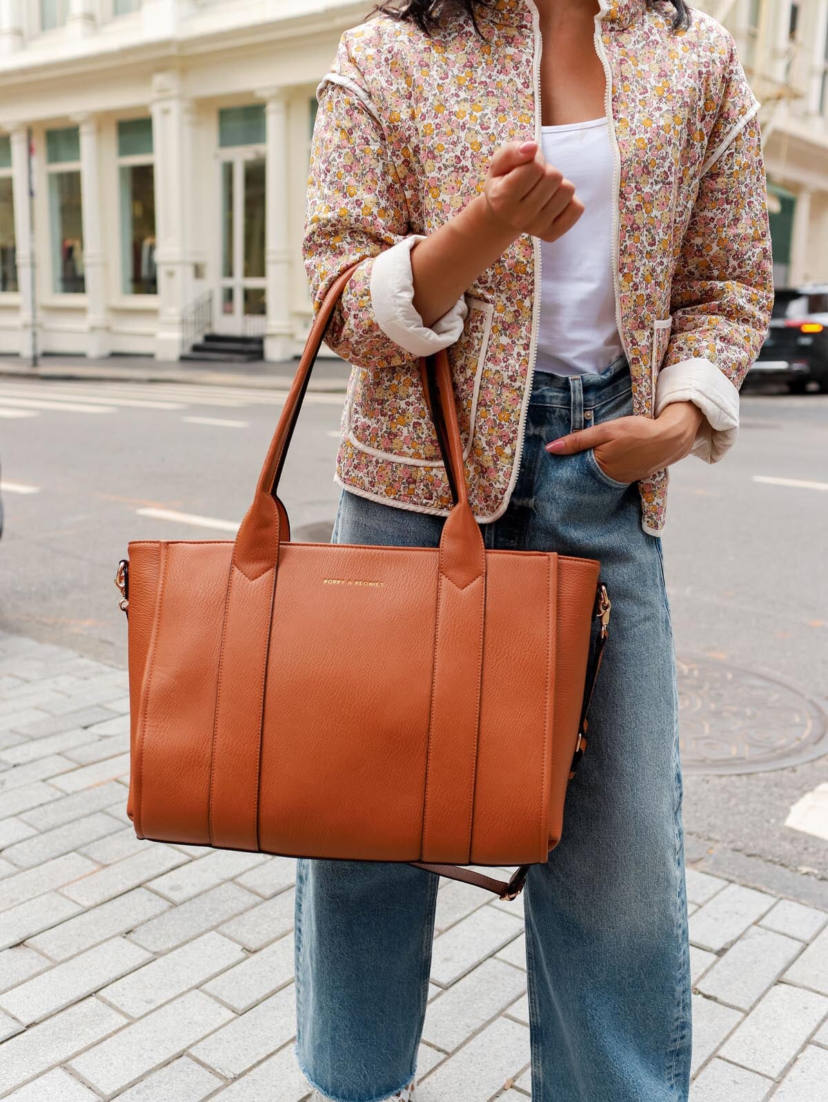 Multitasker Bag Cognac Poppy And Peonies Www poppyandpeonies us multitasker-bag-cognac-poppy-and-peonies-www-poppyandpeonies-us