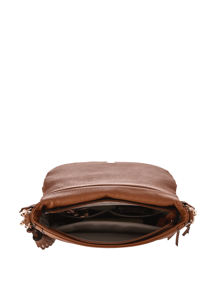 DOWNTOWN CROSSBODY cognac