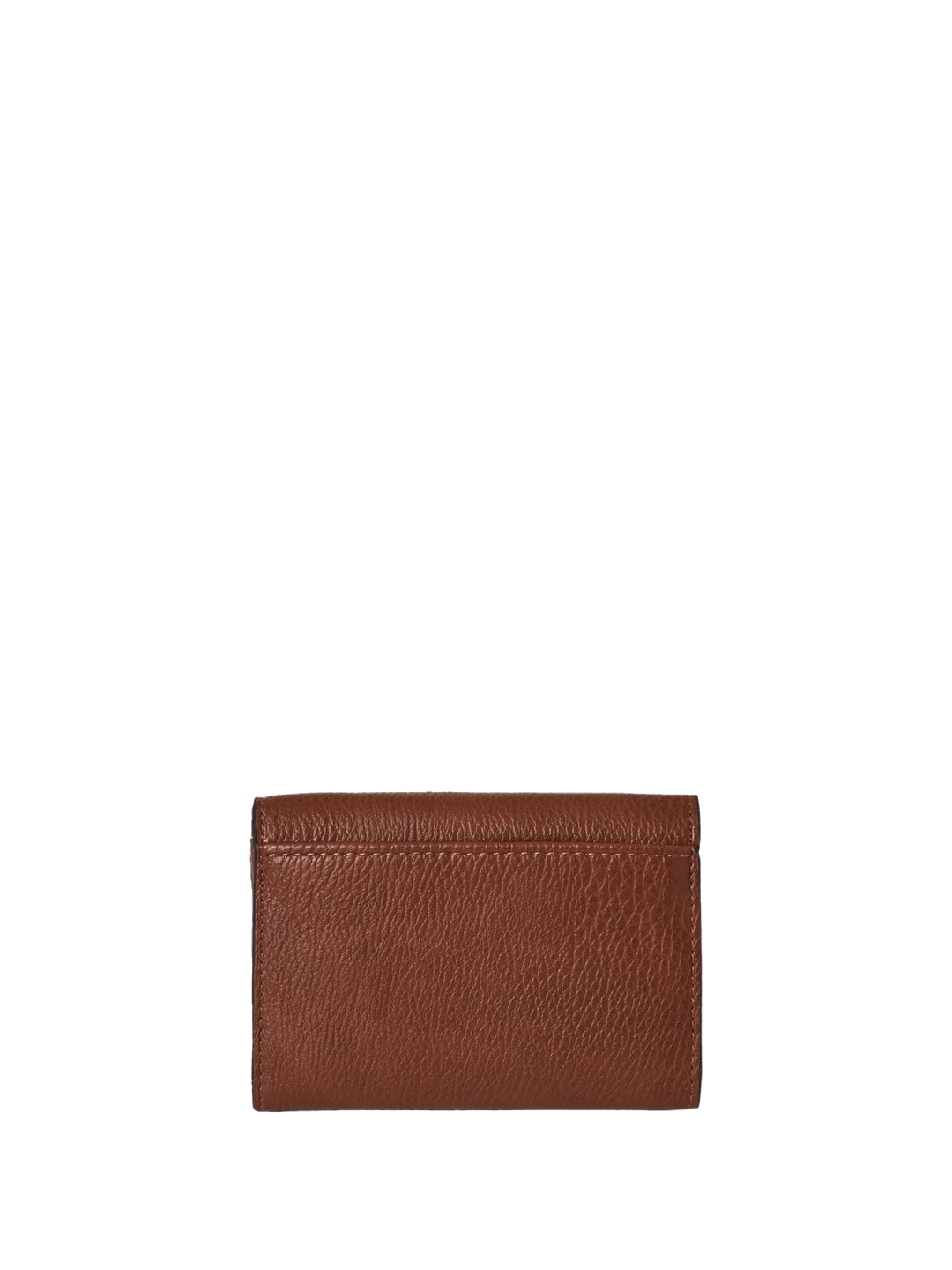 Brown vegan leather wallet on a transparent background