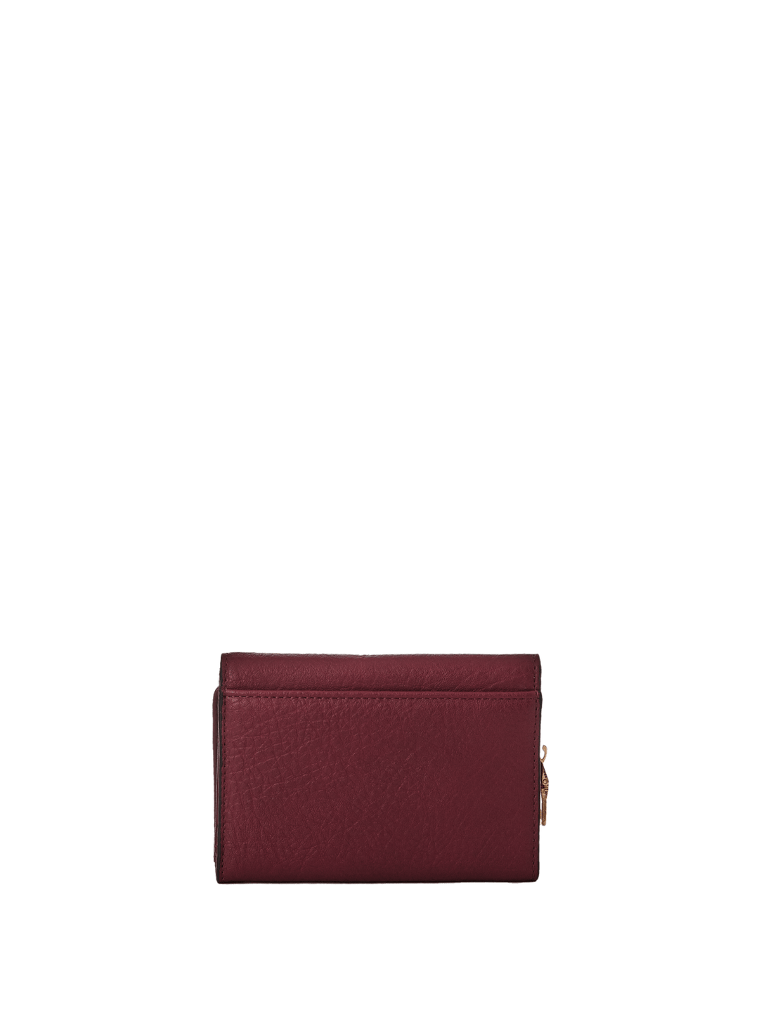 Berry coloured vegan leather wallet