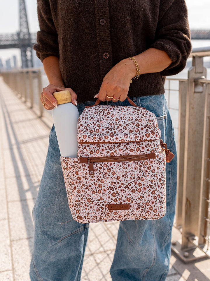 The Go-To Lunch Bag Fall Brown Floral
