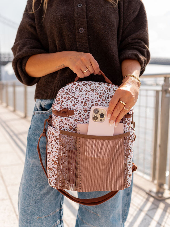 The Go-To Lunch Bag Fall Brown Floral