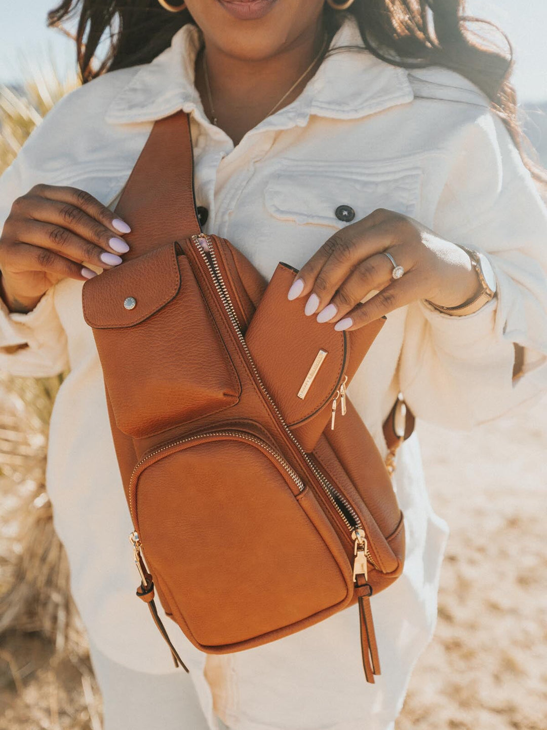 En Route Sling Bag cognac