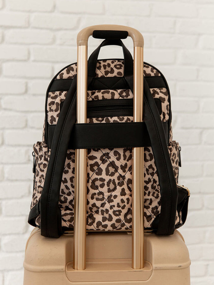 Quilted Brooklyn Backpack leopard