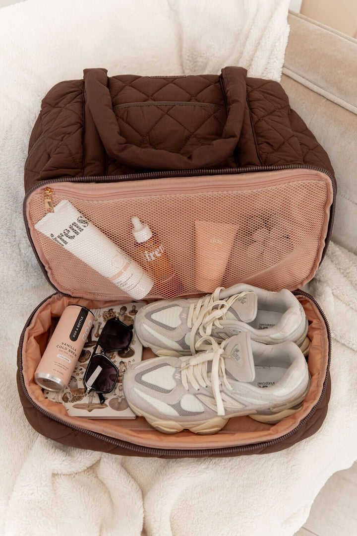 VOYAGER quilted espresso