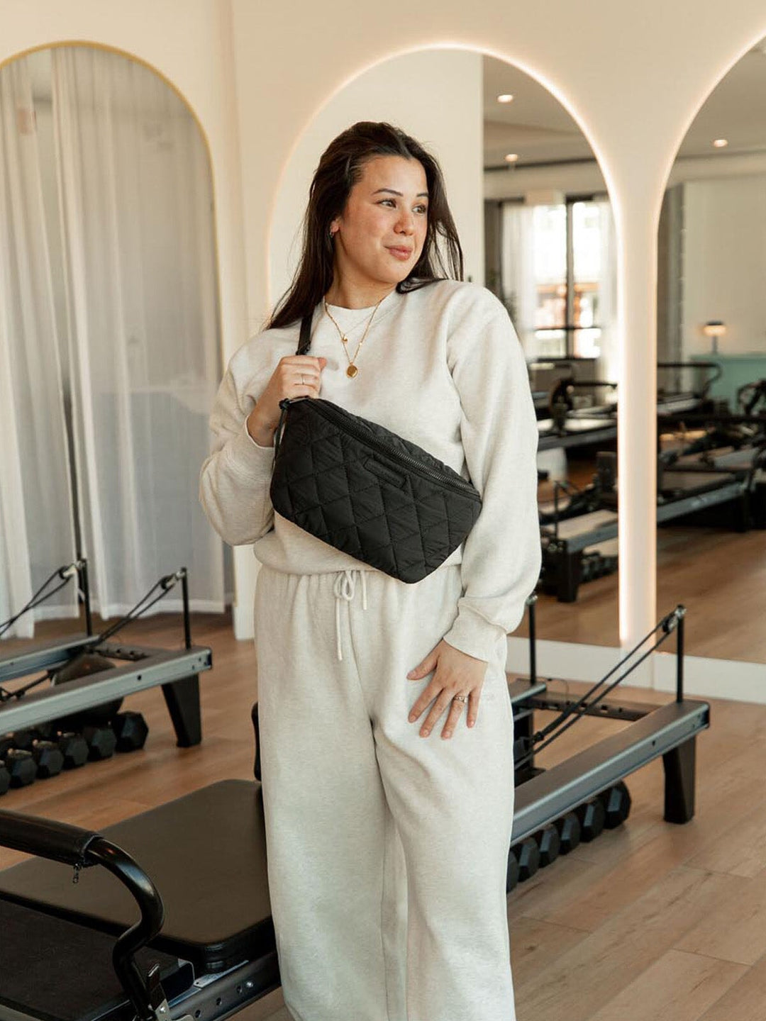 Quilted Large Sidekick Black
