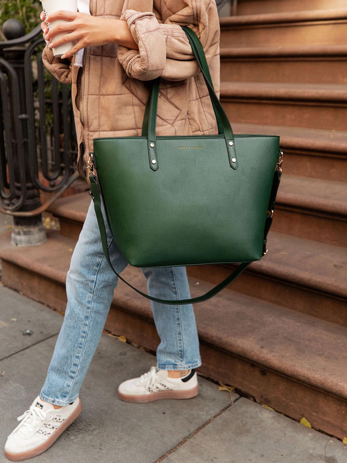 GO-GETTER TOTE Heritage Green – www.poppyandpeonies-us.com